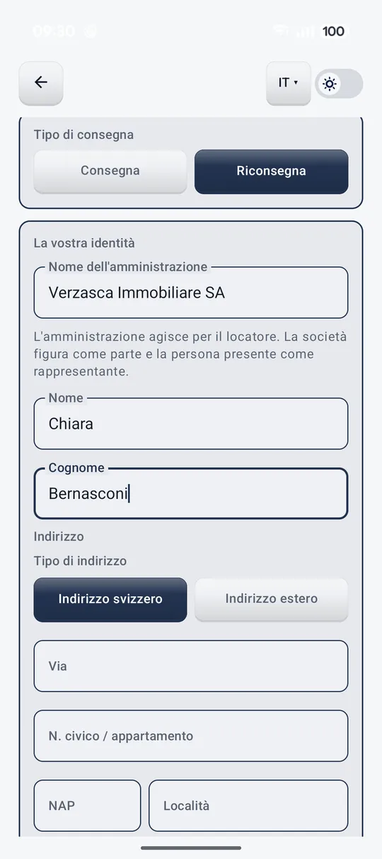 L'applicazione in immagini 2