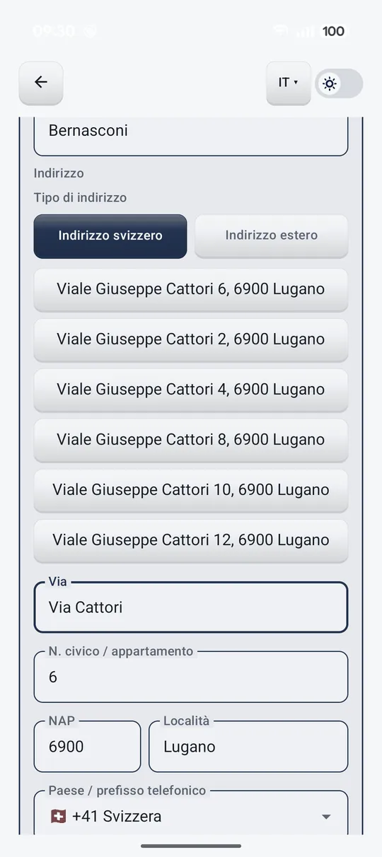 L'applicazione in immagini 3