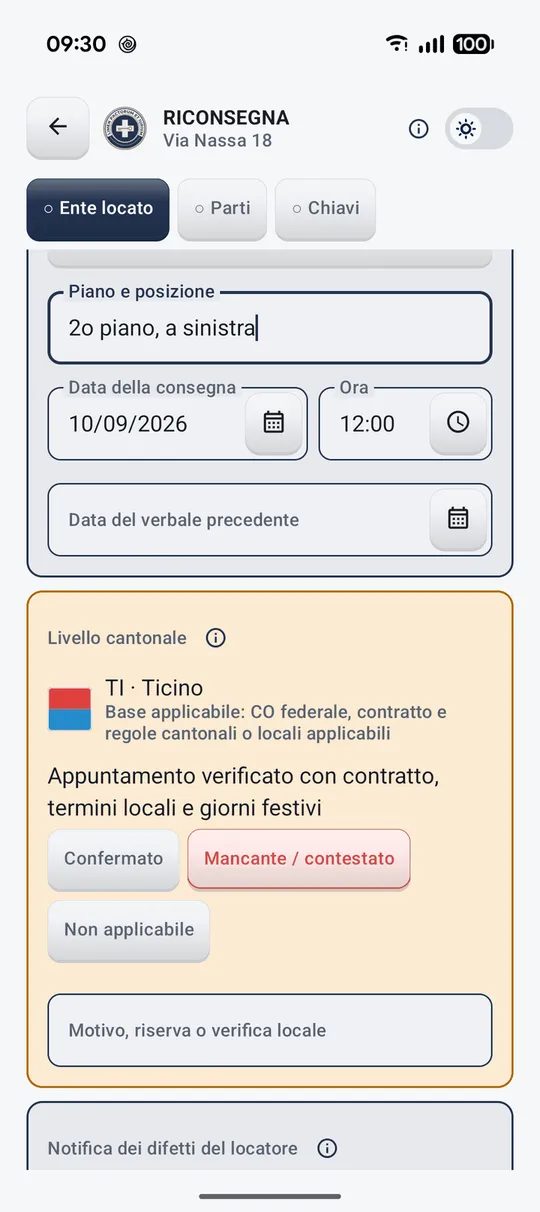L'applicazione in immagini 6