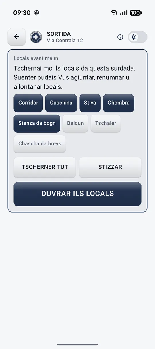 Purtrets da l'applicaziun 12