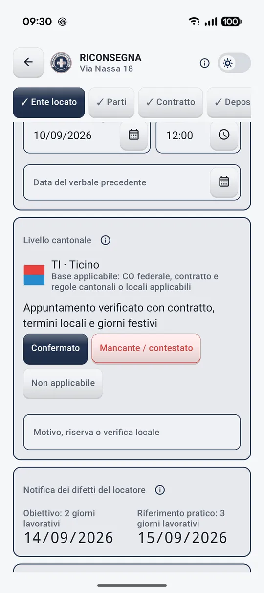 L'applicazione in immagini 16