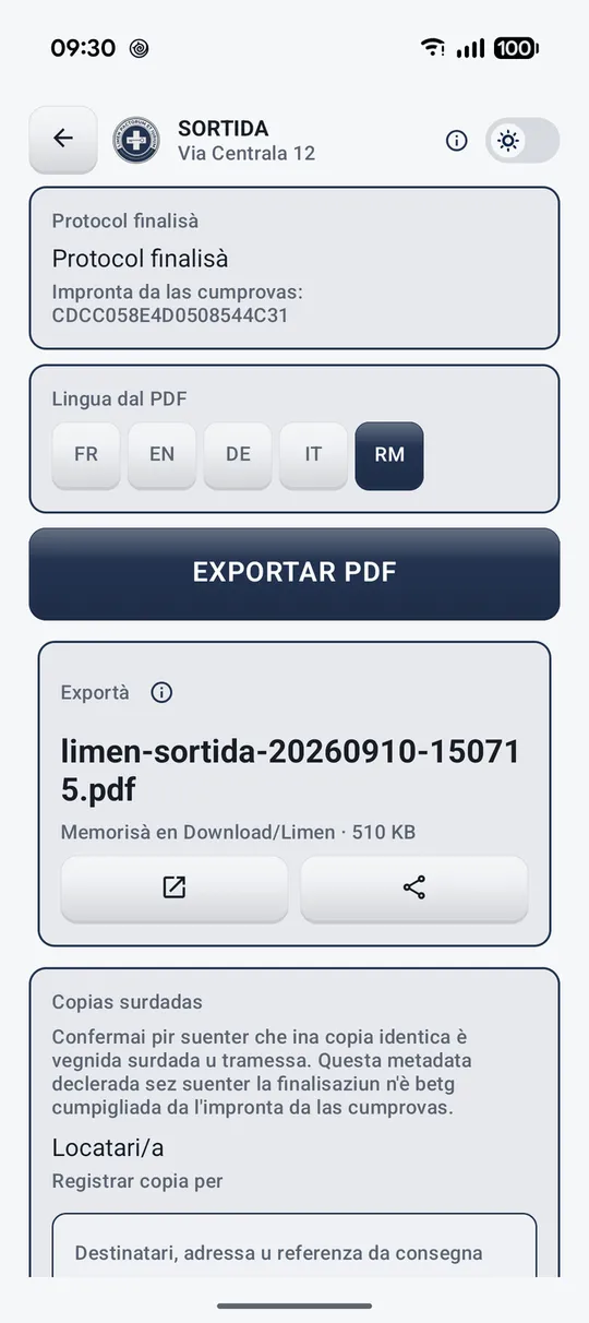Purtrets da l'applicaziun 21
